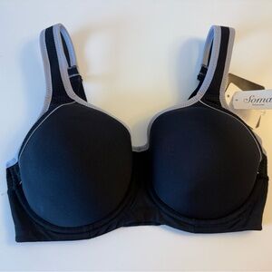 Wacoal /Soma Black and Gray Sport Contour Bra